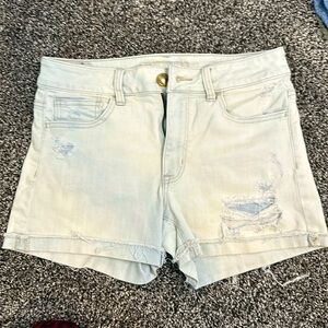 American Eagle outfitters super stretch faded denim high-rise shorts